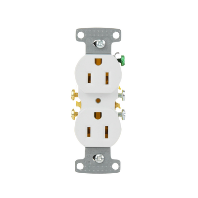 HUBBELL - Contacto Duplex 15A 125V/ 2 Polos 3 Hilos/ Nema 5-15R/ Color Blanco.