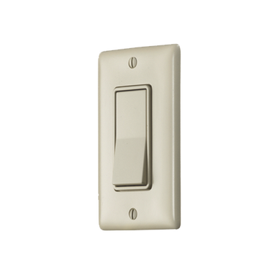 HUBBELL - Interruptor Unipolar Residencial 15 A 120-277 V / Cableado Lateral y Trasero / Color Marfil.