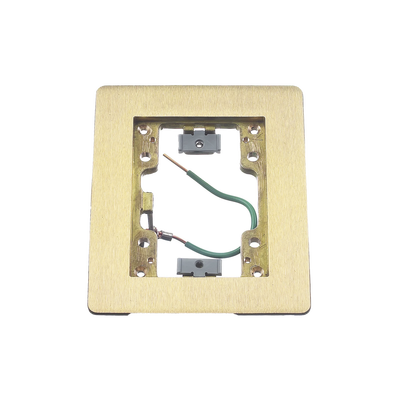 HUBBELL -  MMARCO D/LATON CEPILLADO P/CAJA D/PISO RECTANGULAR PARA 1 GANG, 6 IN X 4.85 IN.
