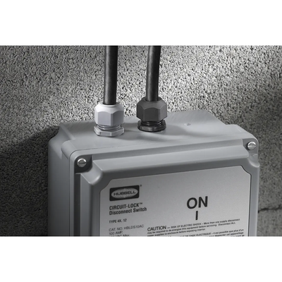 HUBBELL - Conector de cable, estilo europeo para conductores de 0.59" a 1 ", 1", gris.