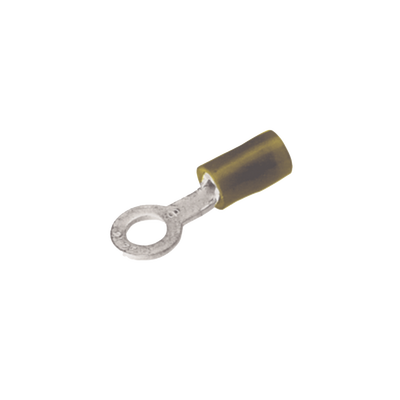 HUBBELL BURNDY - Zapata Terminal Aislada de Ojillo para Tornillo de 1/4" (6 mm) y Calibre 12-10 AWG.