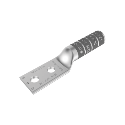 HUBBELL BURNDY - Zapata Terminal de Cobre Electrolítico/ Cañon Largo con 2 Perforaciones para Tornillos de 1/2" / Cable Calibre 2/0 / Espaciamiento entre orificios de 1 3/4".