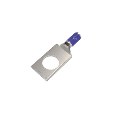 HUBBELL - Zapata Terminal de Compresión de Cañón Corto para Tornillo de 3/8" y Calibre 6 AWG.