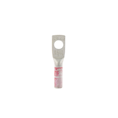 HUBBELL BURNDY - Zapata Terminal de Compresión BURNDY para Tornillo de 1/4" y Calibre 8 AWG / Barril Largo.