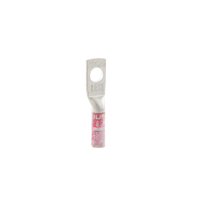 HUBBELL BURNDY - Zapata Terminal de Compresión BURNDY para Tornillo de 1/4" y Calibre 8 AWG / Barril Largo.