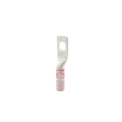 HUBBELL BURNDY - Zapata Terminal de Compresión BURNDY para Tornillo de 1/4" y Calibre 8 AWG / Barril Largo.