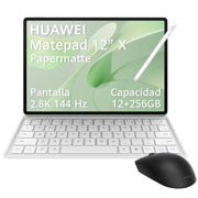 HUAWEI - Tableta Huawei MatePad 12 X Octa Core 12+256G 2.8K PaperMatte Harmony OS4.3 Blanco + Teclado