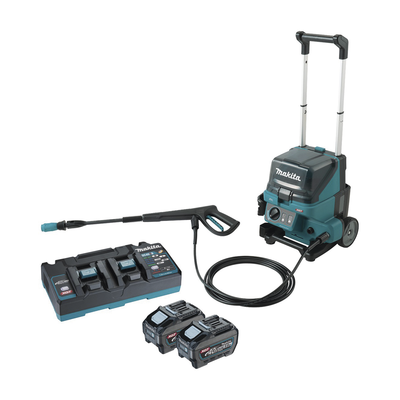 MAKITA - Hidrolavadora Inalámbrica de 11.5 Mpa. con Manguera de 5m, incluye dos Baterías BL4050 de 40V, 5A y Cargador DC40RB