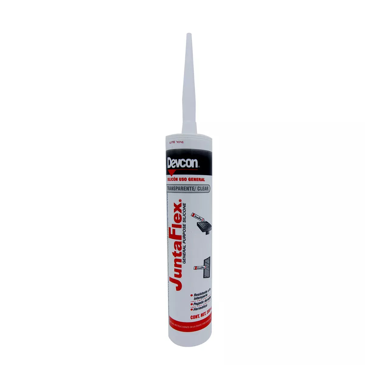 Silicon Uso General Transp. 280 Ml Junta Flex By Qualtex