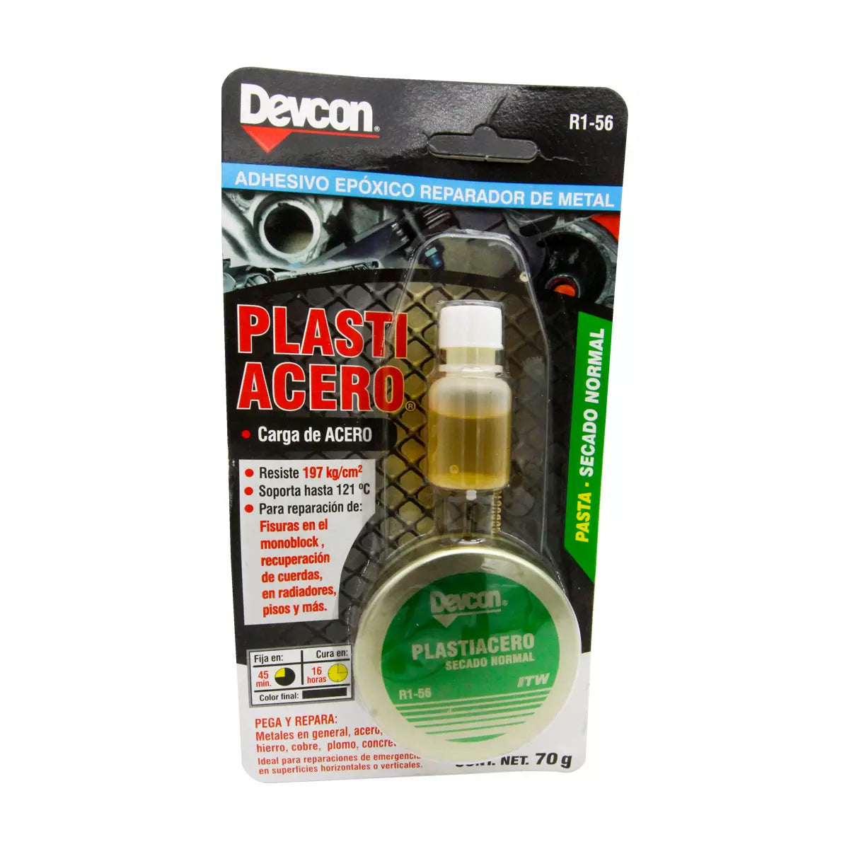 Plastiacero Pasta Lata 70 Gr (02.46 Oz) Normal