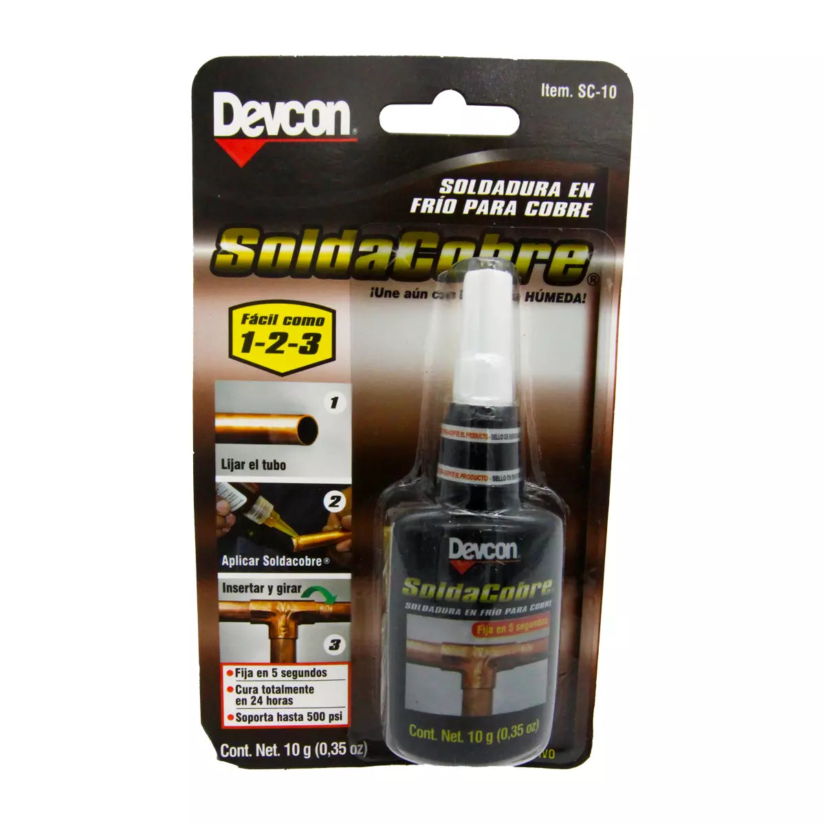 Soldadura En Frio Para Cobre 10Ml (Solda Cobre)
