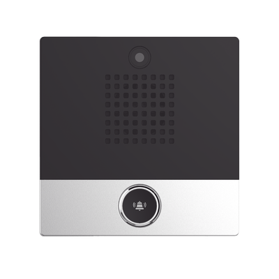 FANVIL - Mini video Intercomunicador para hotelería y hospitales, con diseño elegante, PoE, cámara 1Mpx, 1 botón, 1 relevador integrado de salida y entrada.