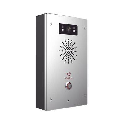 FANVIL - Video Intercomunicador IP, 2 líneas SIP, 2 relevadores con botón para llamada, Onvif, anti-vandálico, PoE, IP65 e IK10, PoE