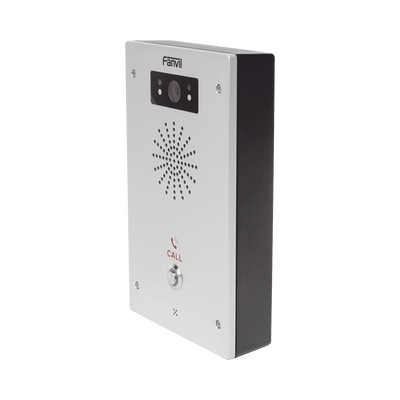 FANVIL - Video Intercomunicador IP, 2 líneas SIP, 2 relevadores con botón para llamada, Onvif, anti-vandálico, PoE, IP65 e IK10, PoE