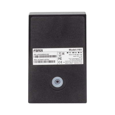 FANVIL - Video Intercomunicador IP, 2 líneas SIP, 2 relevadores con botón para llamada, Onvif, anti-vandálico, PoE, IP65 e IK10, PoE
