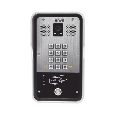 FANVIL - Video Portero SIP Con Cámara, 1 Relevador Integrado, Onvif y lector de tarjetas RFID para acceso