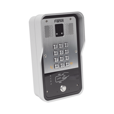 FANVIL - Video Portero SIP Con Cámara, 1 Relevador Integrado, Onvif y lector de tarjetas RFID para acceso