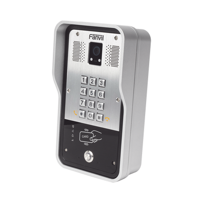 FANVIL - Video Portero SIP Con Cámara, 1 Relevador Integrado, Onvif y lector de tarjetas RFID para acceso