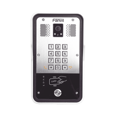 FANVIL - Video Portero SIP Con Cámara, 1 Relevador Integrado, Onvif y lector de tarjetas RFID para acceso