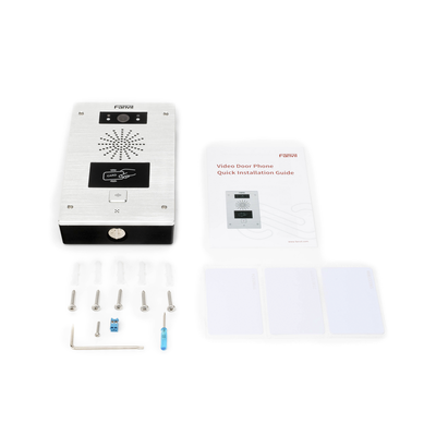FANVIL - Video portero IP, 2 líneas SIP, 2 relevadores, lector de tarjeta RFID, Compatible con NVR Hikvision por Onvif, con botón para llamada, anti-vandálico, PoE, IP65 e IK10, PoE