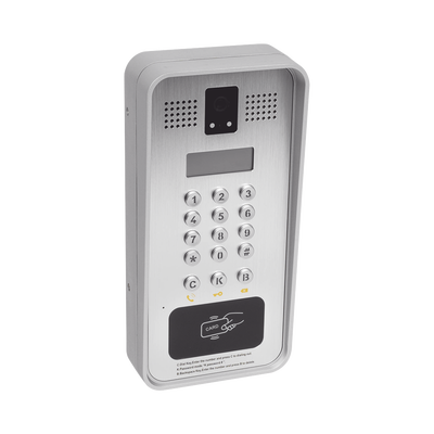 FANVIL - Video portero IP/SIP Con Cámara y pantalla LCD, 2 Relevadores Integrados (entrada y salida), Onvif y lector de tarjetas RFID, puerto WIEGAND (entrada).