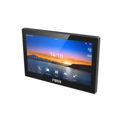 FANVIL - Monitor Audio/Video  IP/SIP para interior, Wi-Fi, pantalla táctil de 7", Apertura remota