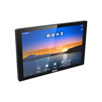 FANVIL - Monitor Audio/Video  IP/SIP para interior, Wi-Fi, pantalla táctil de 10.1", Apertura remota