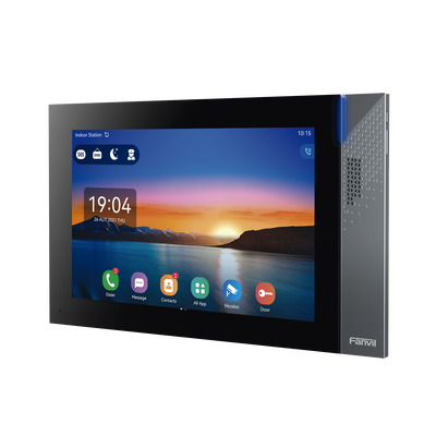 FANVIL - Monitor IP/SIP para interior con Android, Wi-Fi, Bluetooth, Pantalla táctil de 10.1", audio de 2 vías, PoE, 8 interfaces de entrada de alarma.