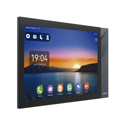 FANVIL - Monitor IP/SIP para interior con Android, Wi-Fi, Bluetooth, Pantalla táctil de 10.1", audio de 2 vías, PoE, 8 interfaces de entrada de alarma.