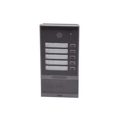FANVIL - Videoportero SIP i63, 2 relevadores con 5 botones de marcación rápida, anti-vandálico, IP66 y IK07, PoE