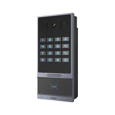 FANVIL - Videoportero SIP para Control de Acceso, Teclado numérico iluminado, 2 relevadores, anti-vandálico, IP66 y IK07, PoE