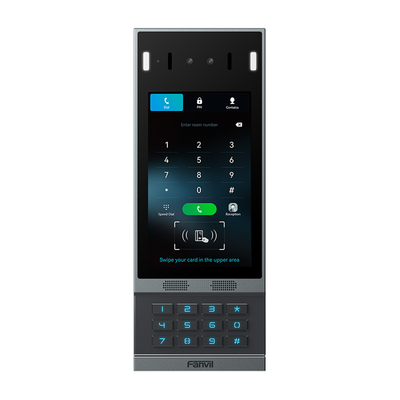 FANVIL - Videoportero SIP i67, Reconocimiento Facial, 2 relevadores, Teclado retroiluminado, anti-vandálico, IP66 y IK07, PoE