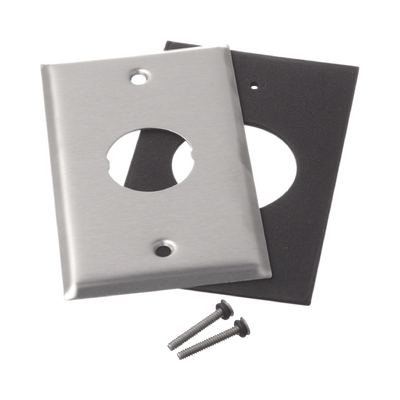 PANDUIT - Placa de Pared IndustrialNet?, Para 1 Conector Industrial, de Acero Inoxidable