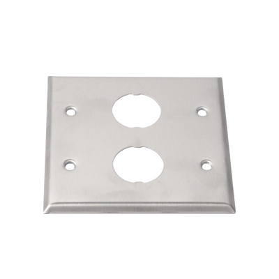 PANDUIT - Placa de Pared Doble IndustrialNet?, Para 2 Conectores Industriales, de Acero Inoxidable