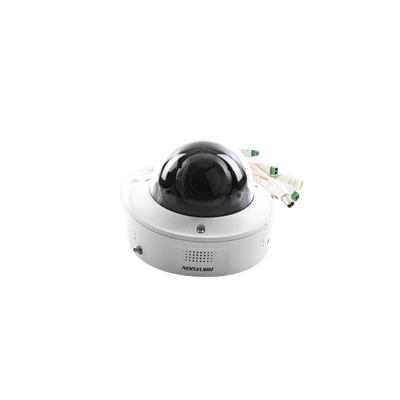 HIKVISION - Domo IP 4 Megapixel / Lente Mot. 2.8 a 12 mm / 40 mts IR EXIR / IK10 / IP67 / H.265+ / WDR 140 dB / Captura Facial / DeepinView / Búsqueda por Atributos / 2 Micrófonos Integrados / Micro SD