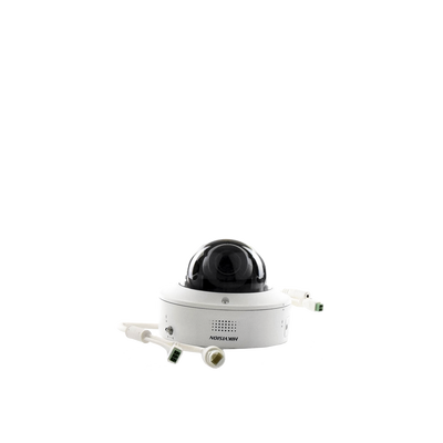 HIKVISION - Domo IP 4 Megapixel / Lente Mot. 2.8 - 12 mm / 40 mts IR EXIR / IP67 / IK10 / H.265+ / Conteo de Personas por Detección de Rostro (Base de Datos) / WDR 140 dB / DeepinView / 2 Micrófonos Integrados