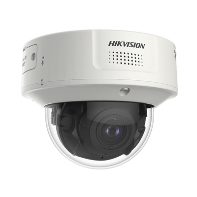 HIKVISION - Domo IP 4 Megapixel / Lente Mot. 2.8 - 12 mm / 40 mts IR EXIR / IP67 / IK10 / H.265+ / Conteo de Personas por Detección de Rostro (Base de Datos) / WDR 140 dB / DeepinView / 2 Micrófonos Integrados