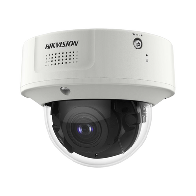 HIKVISION - Domo IP 4 Megapixel / Lente Mot. 2.8 a 12 mm 2 / 40 mts IR EXIR / 2 Analiticos Simultaneos / DeepinView / 2 Micrófonos Integrados  / IP67 / IK10 / H.265+ / WDR 150 dB / Captura Facial / Búsqueda por Atributos / Conteo de Personas