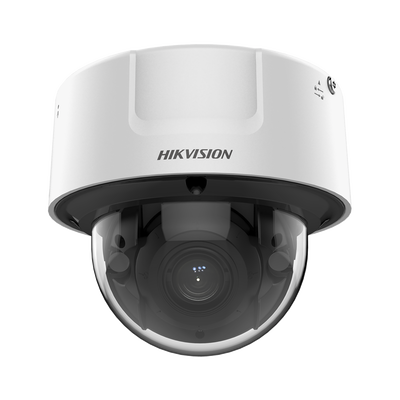 HIKVISION - Domo IP 8 Megapixel / Lente Mot. 8 a 32 mm /  DARKFIGHTER / WDR 120 dB / IK10 / IR 30 mts / Conteo Facial / Detección Facial / Interior / PoE / Búsqueda por Atributos / Micrófono Integrado / MicroSD