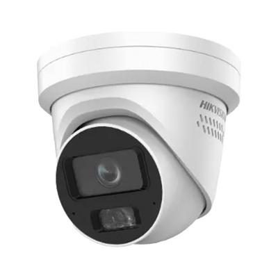 HIKVISION - Turret IP 8 Megapixel / Lente FIjo 4 mm / 40 mts IR EXIR / IP67 / Detección Facial / WDR 120 dB / DeepinView / Búsqueda por Atributos / Heat Map