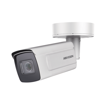 HIKVISION - Bala IP 2 Megapixel / Lente Mot. 2.8 - 12 mm / 30 mts IR EXIR / IK10 / Reconocimiento Facial / WDR 140 dB / DeepinView / Búsqueda por Atributos / Heat Map / ACUSENSE / Micro SD