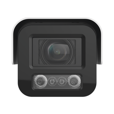 HIKVISION - Bala IP 4 Megapixel / Lente Mot. 2.8 - 12 mm / Luz Dual (IR y Luz Blanca) / Reconocimiento Facial / Heat Map / ACUSENSE / Metadata / IK10 / IP67 / WDR 140 dB / DeepinView