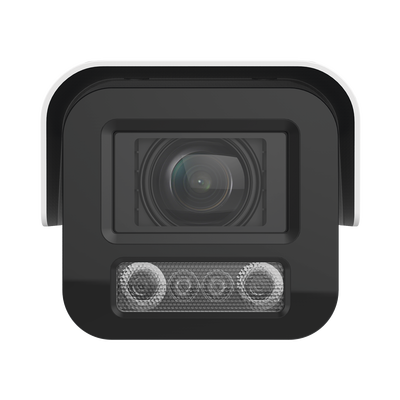 HIKVISION - Bala IP 4 Megapixel / Lente Mot. 2.8 - 12 mm / Luz Dual (IR y Luz Blanca) / Reconocimiento Facial / Heat Map / ACUSENSE / Metadata / IK10 / IP67 / WDR 140 dB / DeepinView