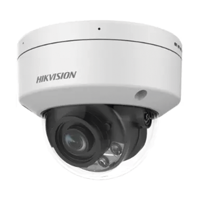 HIKVISION - Domo IP 4 Megapixel / Lente Fijo 4 mm / Luz Dual (IR y Luz Blanca) / Detección Facial / Heat Map  / Metadata / Micrófono Integrado / IK10 / IP67 / WDR 140 dB / DeepinView