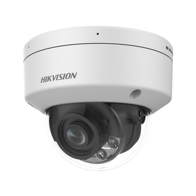 HIKVISION - Domo IP 8 Megapixel / Lente Fijo 4 mm / 40 mts IR EXIR / IK10 / IP67 / Detección Facial / WDR 120 dB / DeepinView / Búsqueda por Atributos / Heat Map