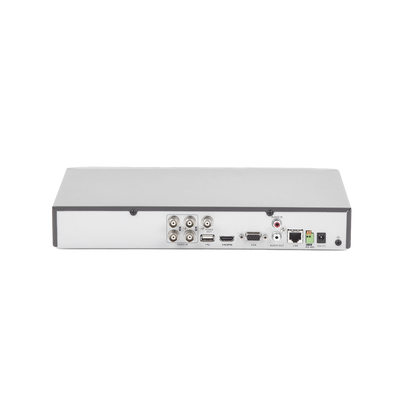 HIKVISION - (ACUSENSE / Evita Falsas Alarmas) DVR 4 Megapixel / 4 Canales TURBOHD + 2 Canales IP / 1 Bahía de Disco Duro / 1 Canal de Audio