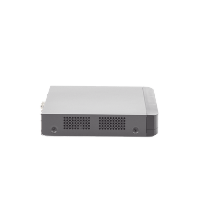 HIKVISION - (ACUSENSE / Evita Falsas Alarmas) DVR 4 Megapixel / 4 Canales TURBOHD + 2 Canales IP / 1 Bahía de Disco Duro / 1 Canal de Audio