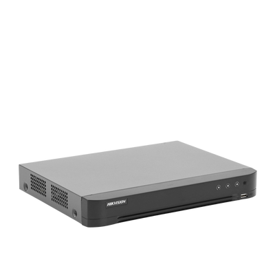 HIKVISION - DVR 8 Megapixel / 4 Canales TURBOHD + 4 Canales IP / 1 Bahía de Disco Duro / Audio por Coaxitron