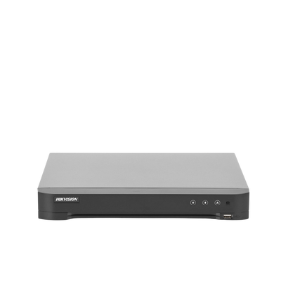 HIKVISION - DVR 8 Megapixel / 4 Canales TURBOHD + 4 Canales IP / 1 Bahía de Disco Duro / Audio por Coaxitron