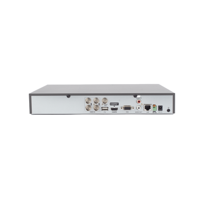 HIKVISION - DVR 4 Canales TURBOHD + 4 Canales IP / 8 Megapixel (4K) / Audio de dos vías por Coaxitron / ACUSENSE / Reconocimiento Facial / 1 Bahía de Disco Duro / Salida de Video en Full HD / H.265+